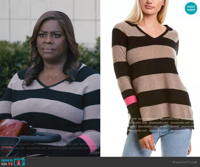 Striped Sweater by Lisa Todd worn by Ruby Hill (Retta) on Good Girls
