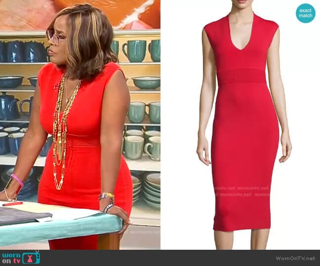 WornOnTV: Gayle King’s red v-neck sheath dress on CBS Mornings | Gayle ...