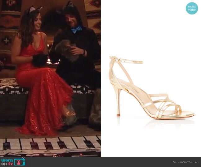 Lillian Strappy Evening Sandals by Marion Parke worn by Katie Thurston on The Bachelorette