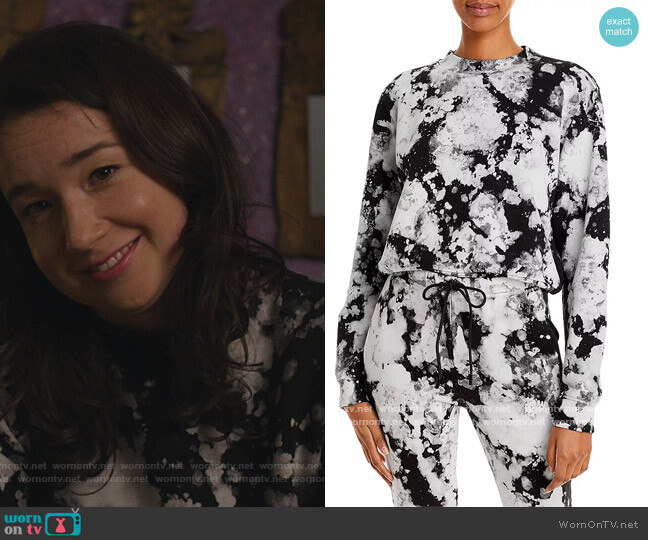 Milan Cropped Tie Dyed Sweatshirt by Cotton Citizen worn by Marissa Gold (Sarah Steele) on The Good Fight