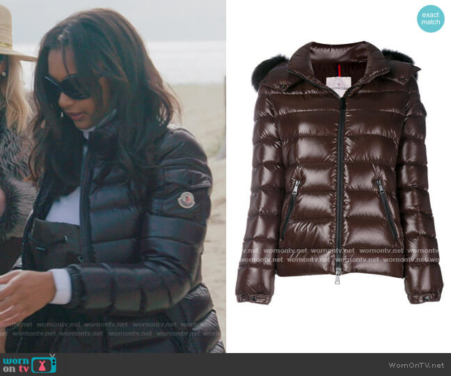 Bady Fur Jacket by Moncler worn by Ebony K. Williams on The Real Housewives of New York City