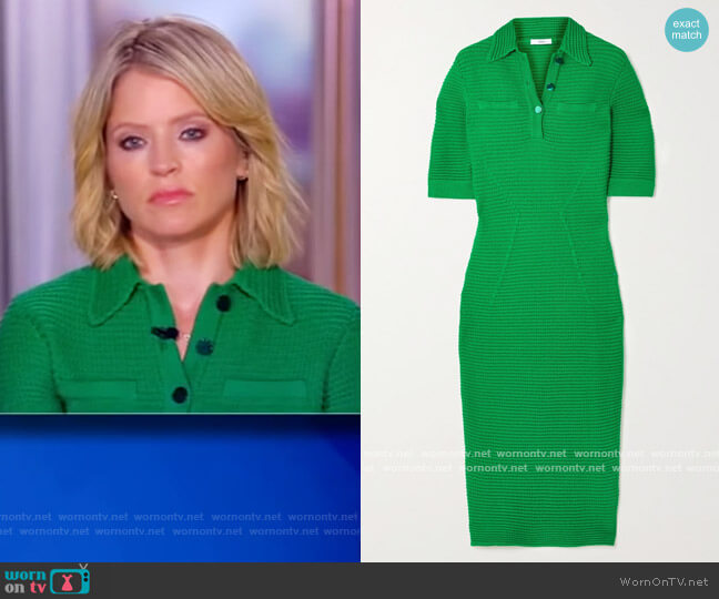 WornOnTV: Sara’s green polo dress on The View | Sara Haines | Clothes ...