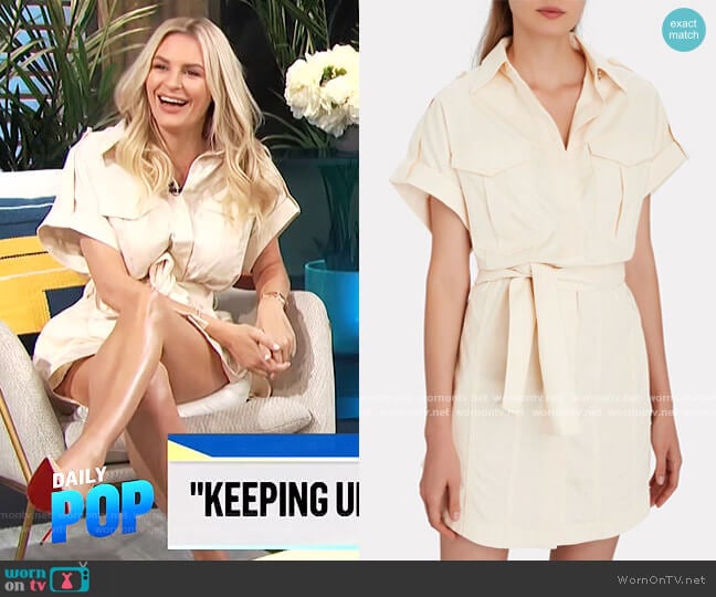 Lenny Belted Cotton Cargo Mini Dress by Significant Other worn by Morgan Stewart on E! News