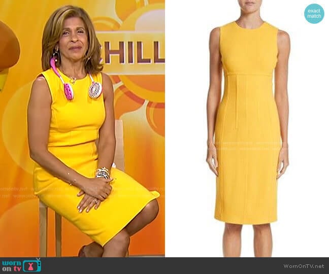 WornOnTV: Hoda’s yellow sleeveless dress on Today | Hoda Kotb | Clothes ...