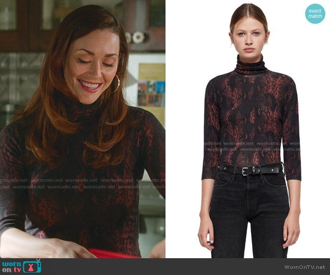 Suki Top by All Saints worn by Abigail Pershing (Sarah Power) on Good Witch