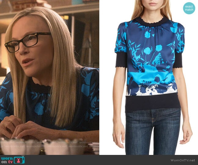 Mehino Bluebell Sweater by Ted Baker worn by Linda Martin (Rachael Harris) on Lucifer