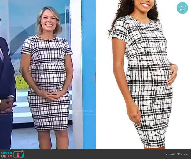 Textured Maternity Dress by Motherhood Maternity worn by Dylan Dreyer on Today