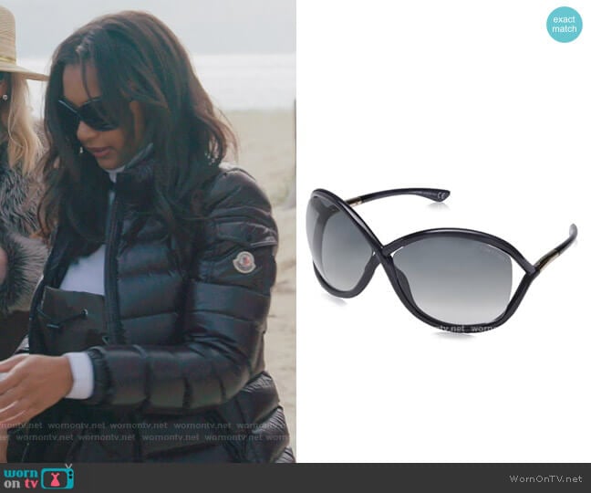 Whitney Sunglasses by Tom Ford worn by Ebony K. Williams on The Real Housewives of New York City