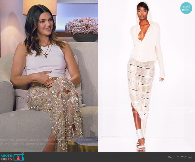 WornOnTV: Kendall's embellished skirt with slits on Keeping Up with the  Kardashians | Kendall Jenner | Clothes and Wardrobe from TV