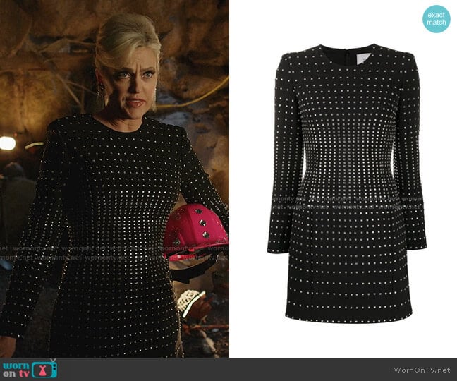 Crystal Embellished Mini Dress by Valentino worn by Alexis Carrington (Elaine Hendrix) on Dynasty