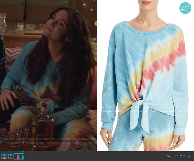 Tie-Dye Sweatshirt and Sweatpants by Vintage Havana worn by Jane Sloan (Katie Stevens) on The Bold Type