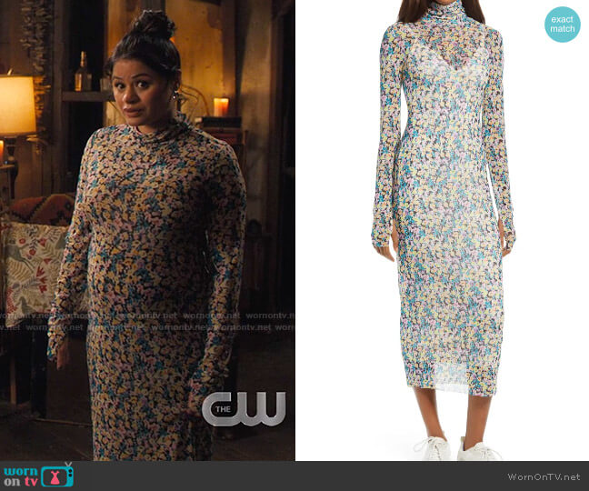 AFRM Shailene Dress worn by Mel Vera (Melonie Diaz) on Charmed