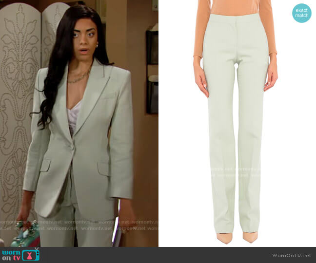 WornOnTV: Zoe’s light green suit on The Bold and the Beautiful | Kiara ...