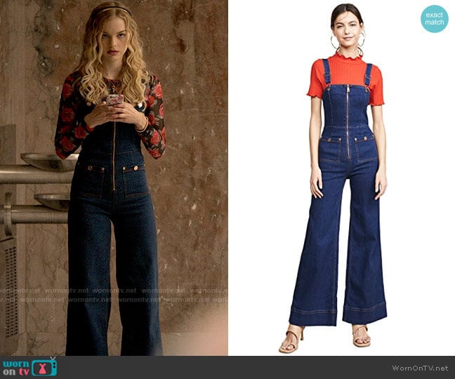 Alice McCall Quincy Overalls worn by Lily (Olivia Rose Keegan) on High School Musical The Musical The Series