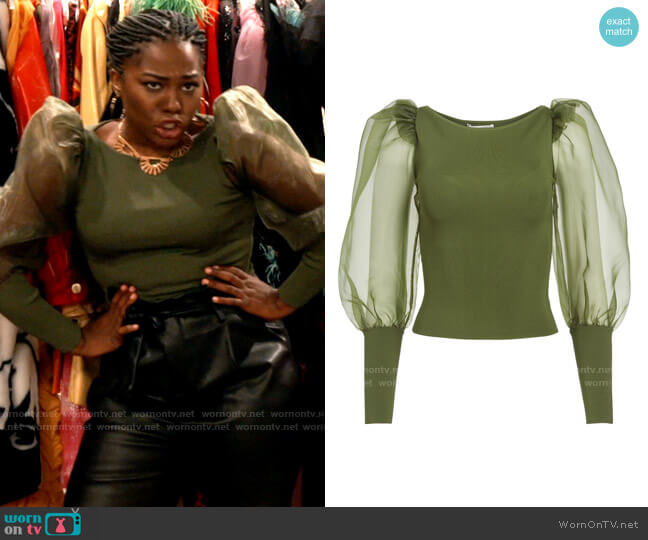 Alice + Olivia Abella Sweater worn by Harper (Laci Mosley) on iCarly