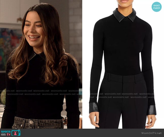 Alice + Olivia Dory Top worn by Carly Shay (Miranda Cosgrove) on iCarly