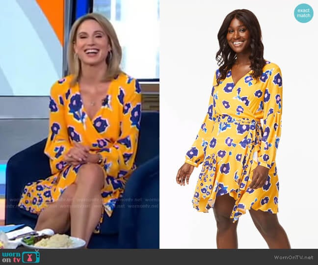 The Megan Dress by Alivia worn by Amy Robach on Good Morning America