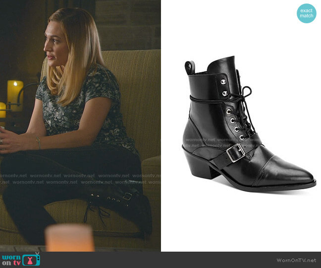 Katy Boots by All Saints worn by Joy Harper (Katherine Barrell) on Good Witch