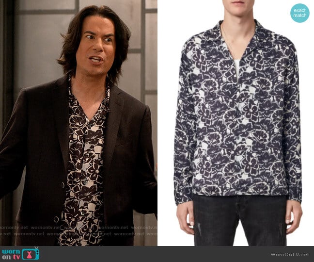 All Saints Tiergarten Shirt worn by Spencer Shay (Jerry Trainor) on iCarly