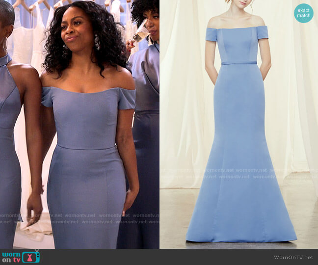 Amsale Serafina Dress worn by Renee Ross (Bresha Webb) on Run the World