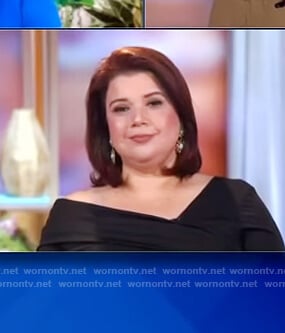 Ana’s black off shoulder top on The View