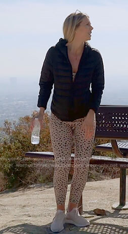 Ashley’s leopard print leggings and bra set on The Hills New Beginnings