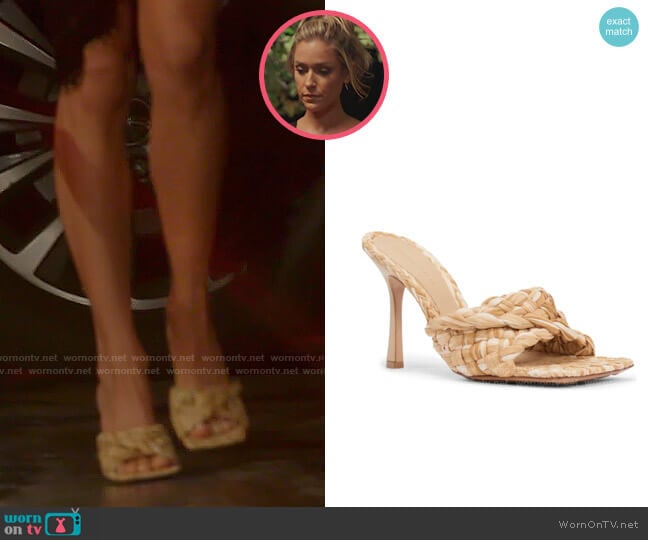 Bottega Veneta Intrecciato Slide Sandal worn by Kristin Cavallari on The Hills New Beginnings