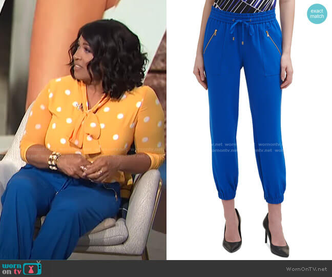 Drawstring Jogger Pants by Calvin Klein worn by Kym Whitley on E! News