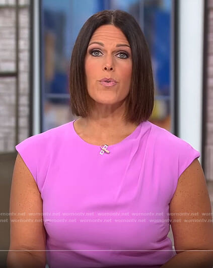 Dana Jacobson's pink dress on CBS This Morning
