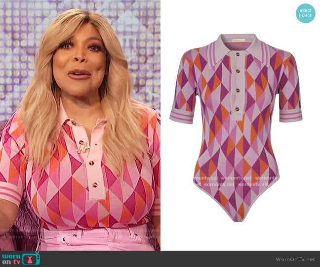 Meg Bodysuit by Dodo Bar Or worn by Wendy Williams on The Wendy Williams Show