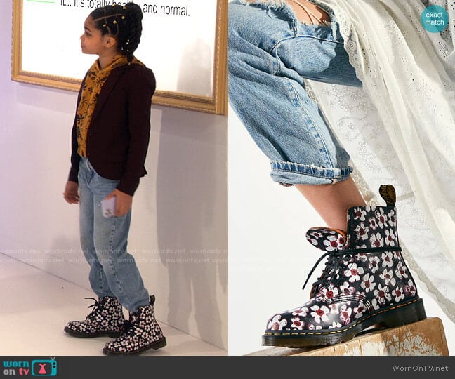 Dr Martens 1460 Pascal Pansy Fayre worn by Millicent (Jaidyn Triplett) on iCarly