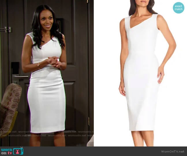 Dress the Population Remi Dress worn by Amanda Sinclair (Mishael Morgan) on The Young and the Restless