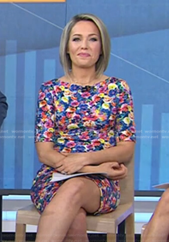 Dylan’s floral short sleeve dress on Today