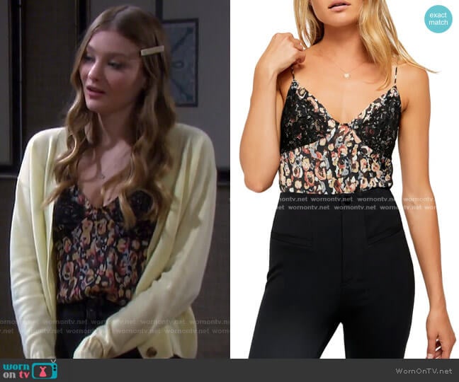 Little Dreams Camisole by Free People worn by Alice Caroline Horton (Lindsay Arnold) on Days of our Lives