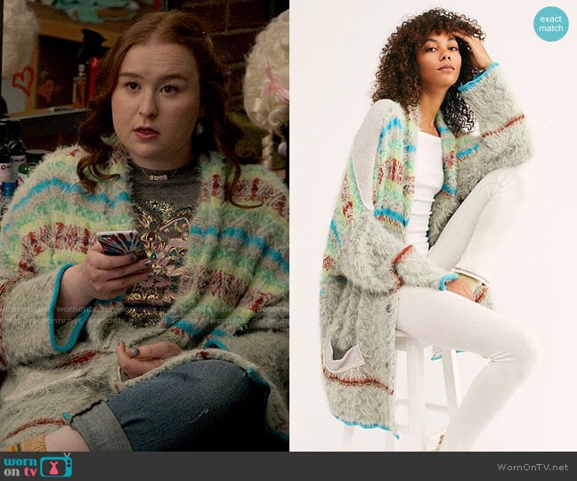 Free People Fair Weather Cardigan worn by Ashlyn (Julia Lester) on High School Musical The Musical The Series