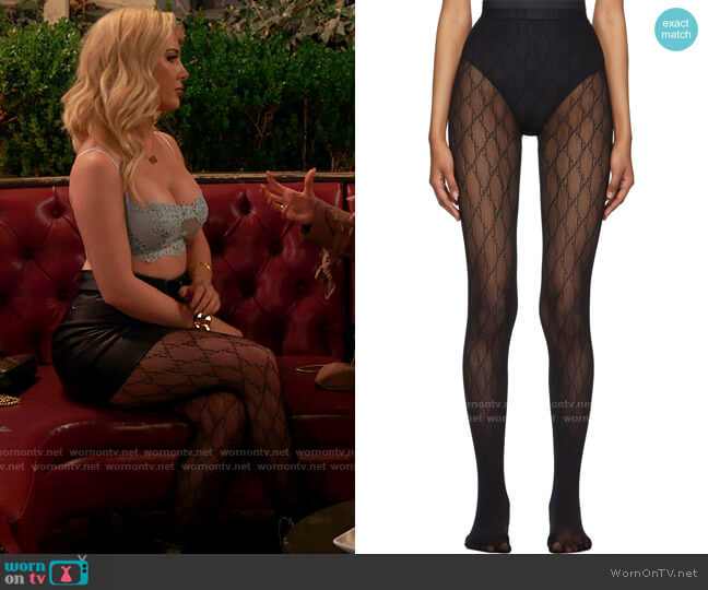 Gucci GG Supreme Tights worn by Heidi Montag (Heidi Montag) on The Hills New Beginnings