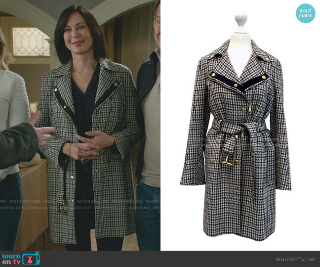 Belted Wool Coat by Gucci worn by Cassandra Nightingale (Catherine Bell) on Good Witch