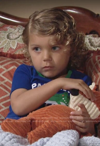 Harrison's Past My Bedtime crocodile pajamas on The Young and the Restless