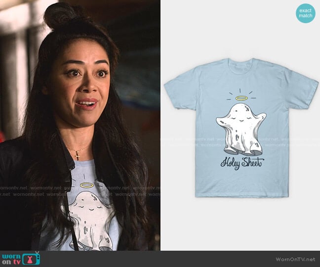 Holey Sheet Classic T-Shirt by Lili Batista at Redbubble worn by Ella Lopez (Aimee Garcia) on Lucifer