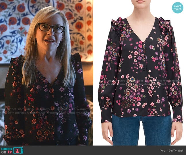 Bora Flora Top by Kate Spade worn by Linda Martin (Rachael Harris) on Lucifer