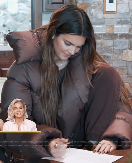 WornOnTV: Kendall's green padded jacket on The Kardashians, Kendall Jenner