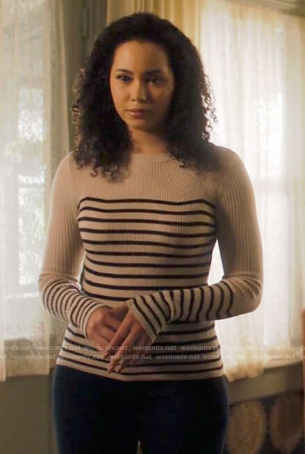 Macy’s striped sweater on Charmed