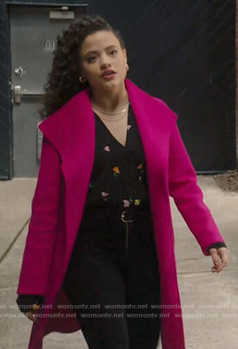 Maggie’s pink coat on Charmed