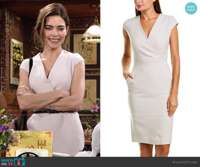 Max Mara Bill Dress worn by Victoria Newman (Amelia Heinle) on The Young and the Restless