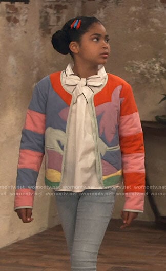 Millicent’s palm tree jacket on iCarly