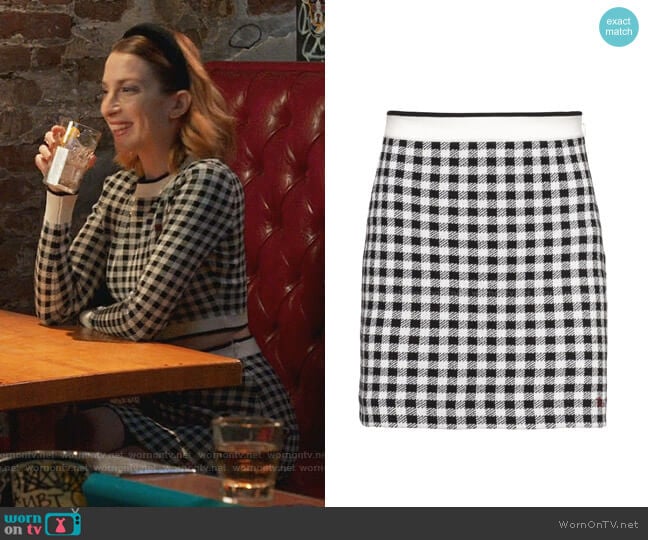 Lauren’s gingham skirt on Younger