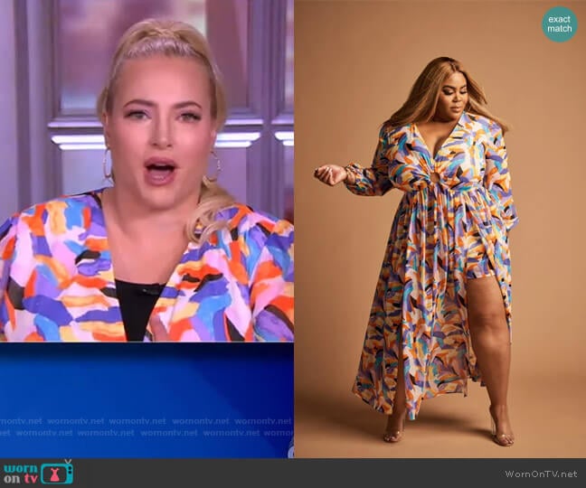 Printed Dress by Nina Parker worn by Meghan McCain  on The View
