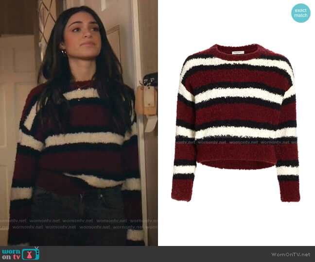 Robyn Stripe Sweater by Rag & Bone worn by Olive Stone (Luna Blaise) on Manifest