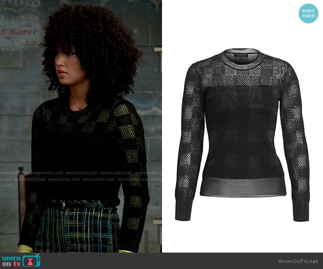 Rag & Bone Charlotte Sweater worn by Gina (Sofia Wylie) on High School Musical The Musical The Series