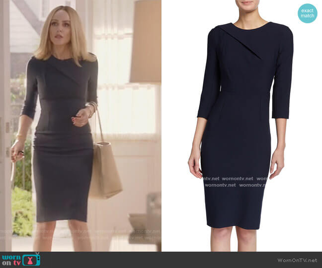 Hisley 3/4-Sleeve Crepe Dress by Roland Mouret worn by Laura Baker (Monet Mazur) on All American